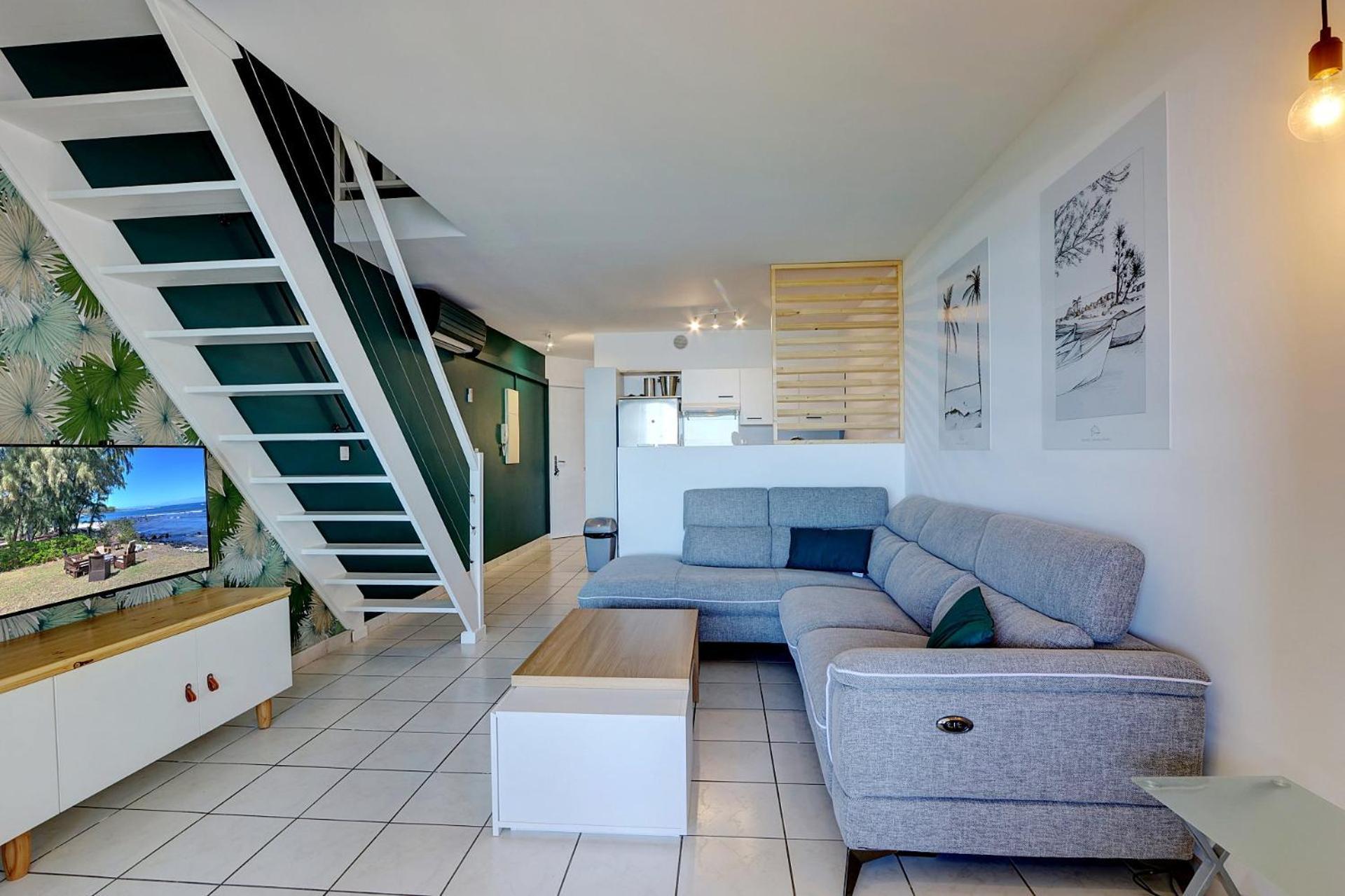 Plein La Vue - T4 Saint Leu 1Ere Ligne Pieds Dans L'Eau Apartment Екстериор снимка
